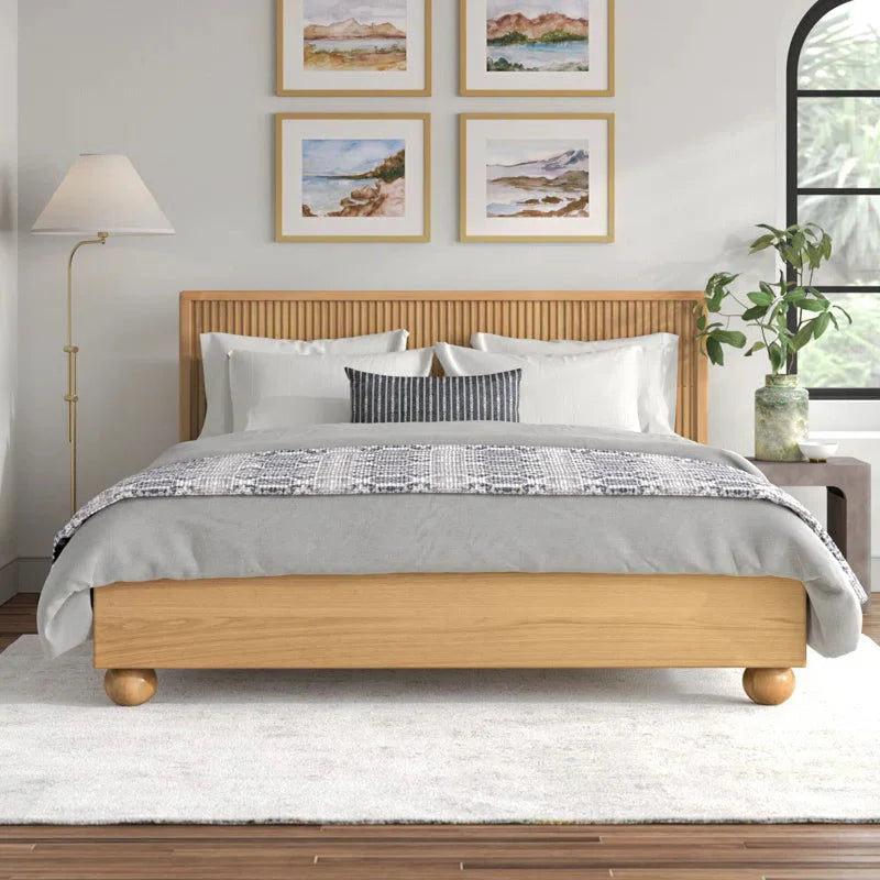 Luvano Oak Bed
